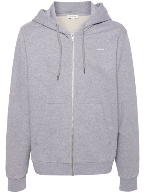 SANDRO logo-embroidered hoodie Men