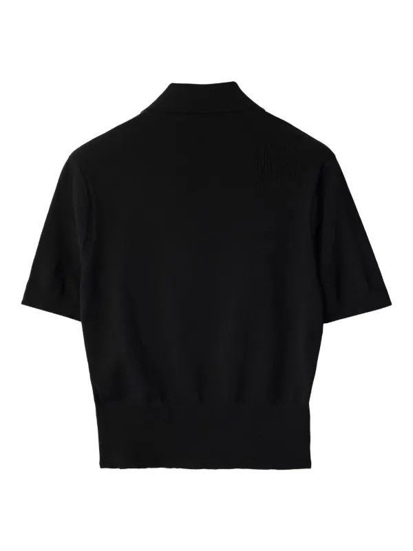 Burberry cotton-blend Polo Shirt | Black | FARFETCH