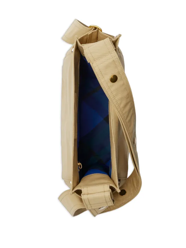 Burberry Trench logo-embroidered Messenger Bag | Neutrals