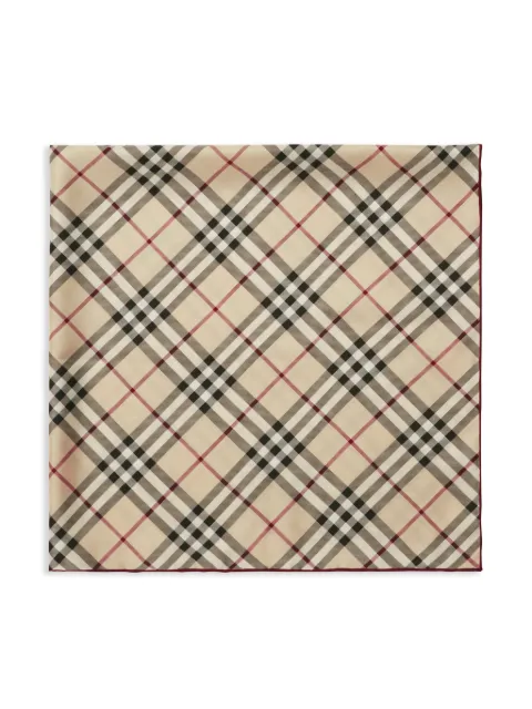 Burberry checked silk scarf 8095223 - 1