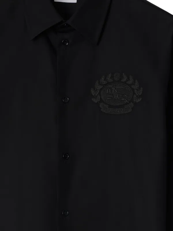 【送料&関税込】Burberry Logo Embroidery Polo Shirt Burberry logo-embroidered Polo Shirt | Blue | FARFETCH MY
