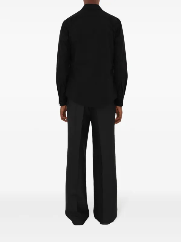 Tシャツ・カットソー Burberry FW25 Embroidered oxford shirt (8095342 C1202) Burberry logo-embroidered Polo Shirt | Black | FARFETCH