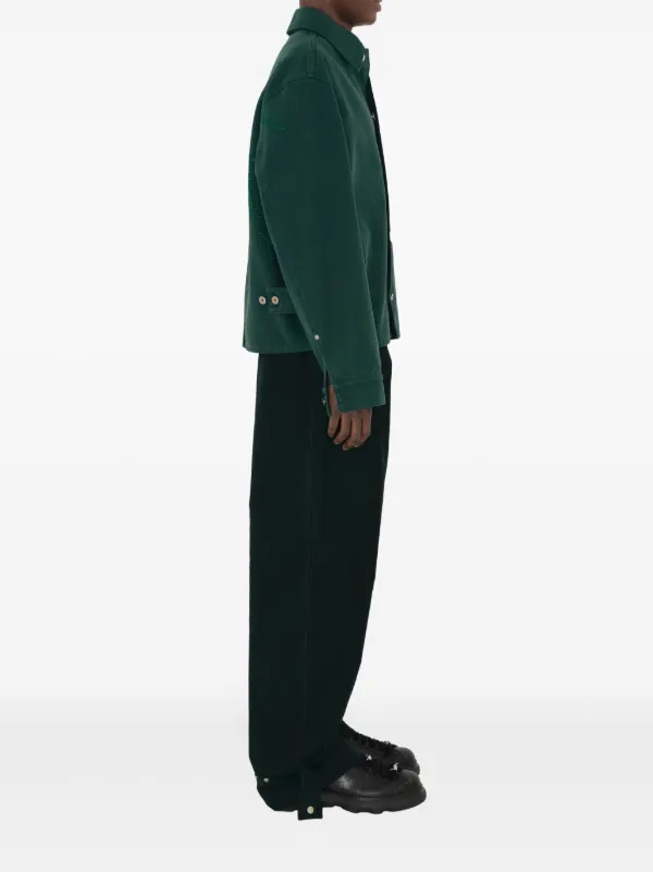 ジャケット BURBERRY Embroidered Cotton Jacket BURBERRY Embroidered Logo Cotton Gabardine Bomber Jacket