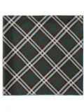 Burberry checked silk scarf - Green