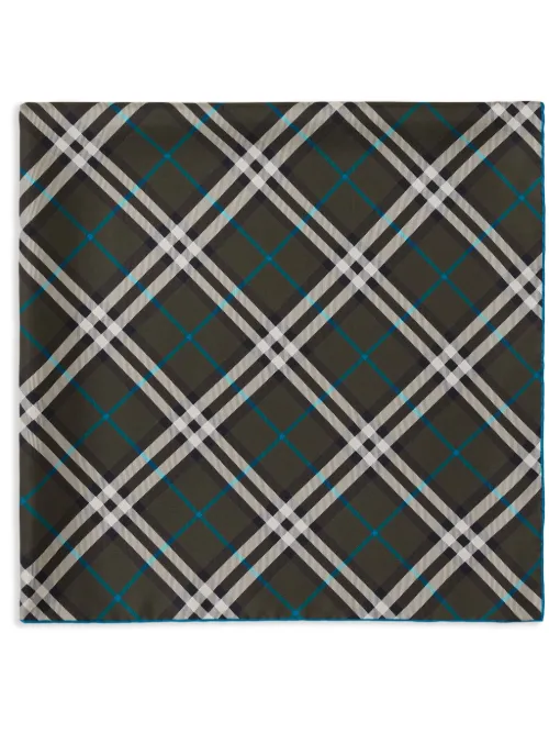 Foulard en soie à carreaux - Burberry - Modalova