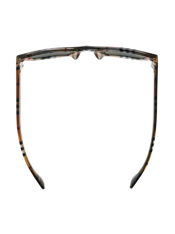 Burberry Eyewear Vintage Check square-frame Sunglasses | Neutrals