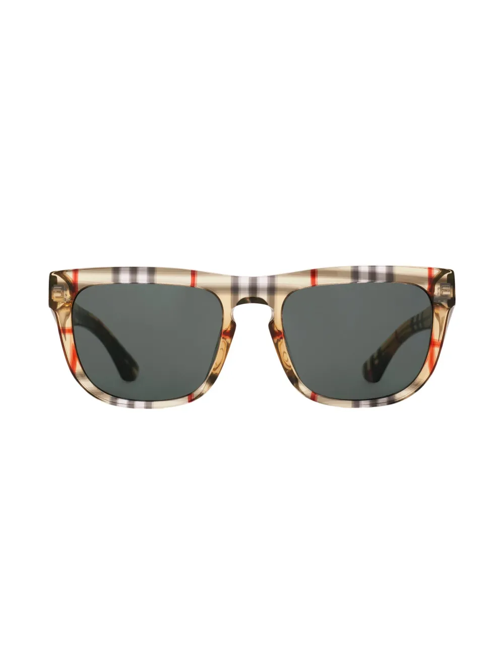 Burberry Eyewear Vintage check zonnebril met vierkant montuur Beige