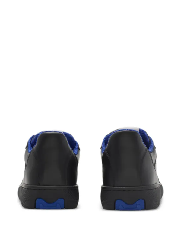 Burberry Stock Leather Sneakers | Black | FARFETCH