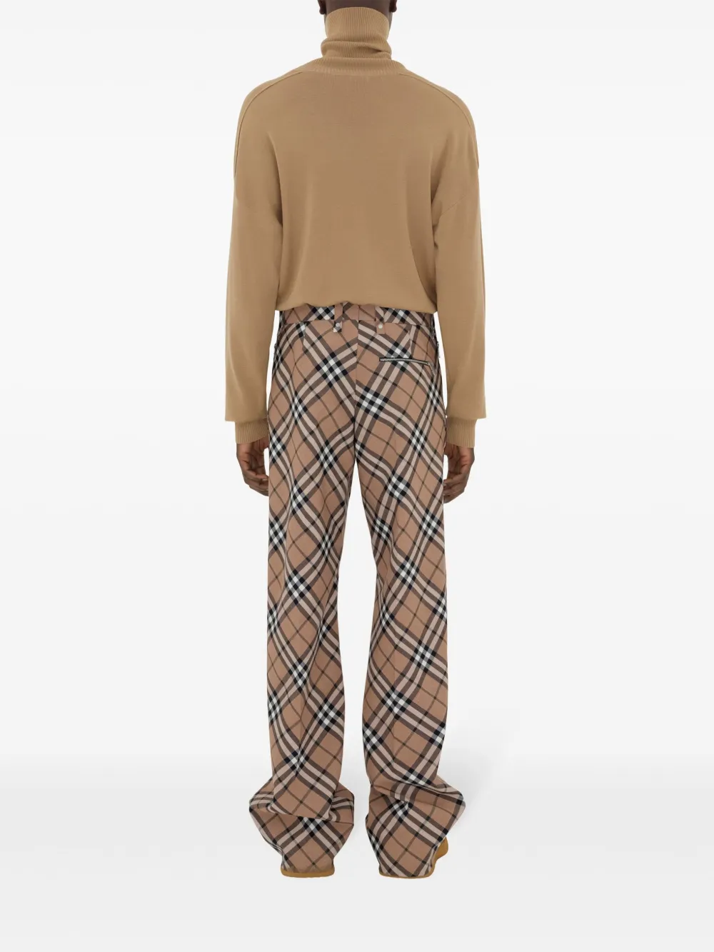 Burberry checked tailored trousers Men