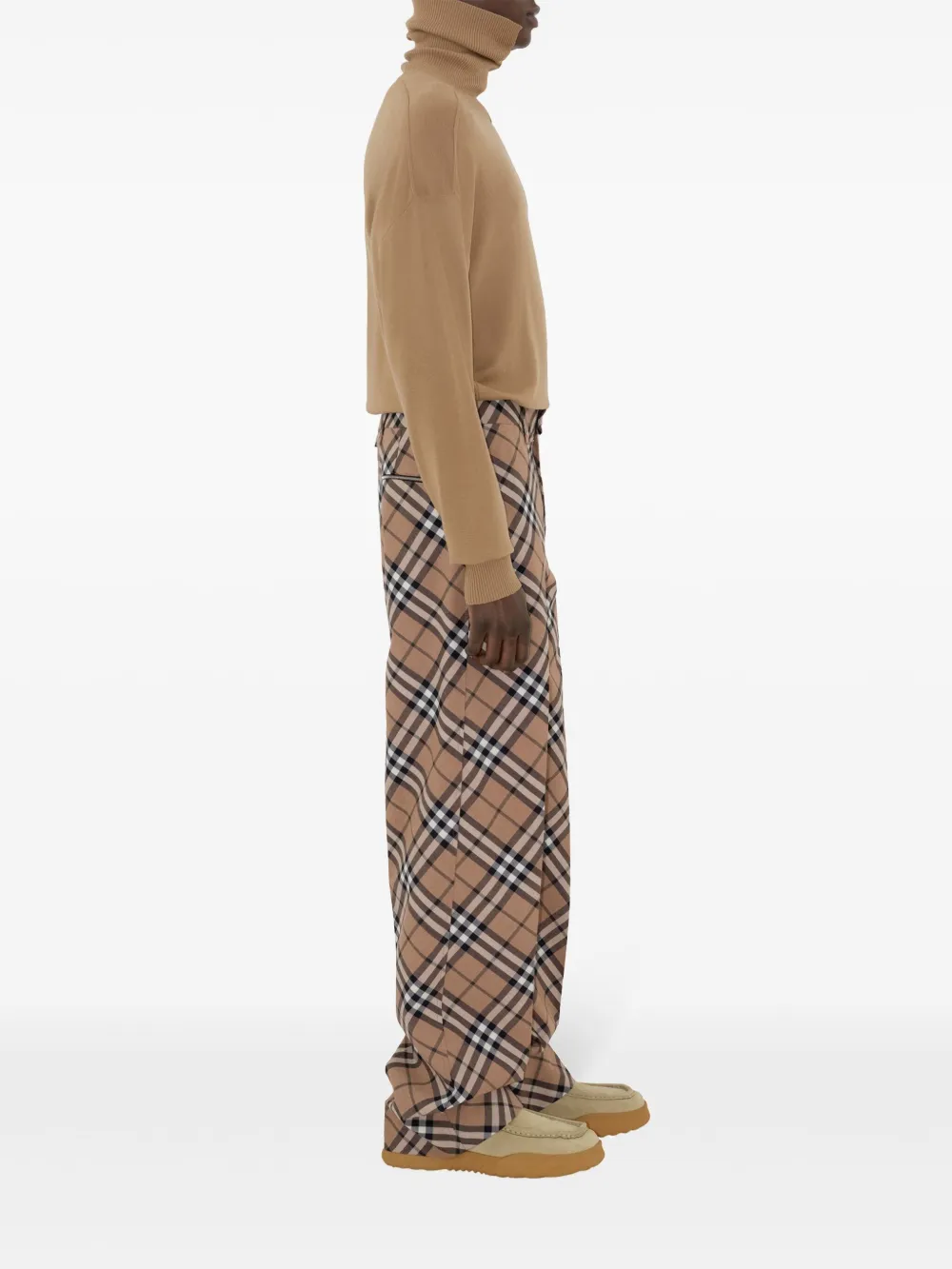 Burberry checked tailored trousers Men