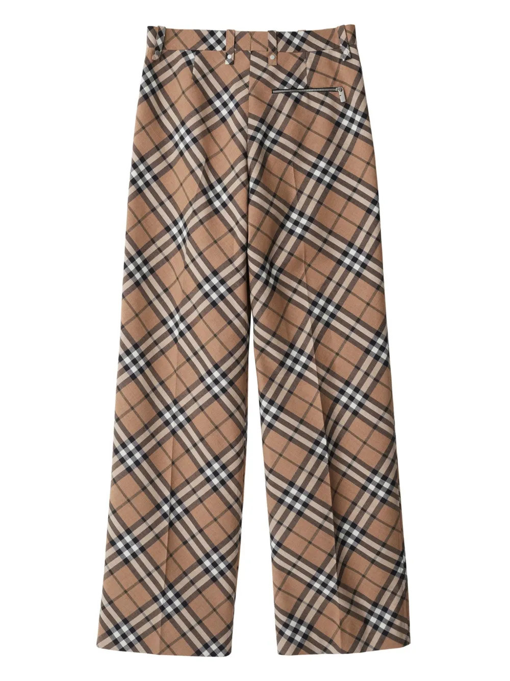 Burberry checked tailored trousers Men