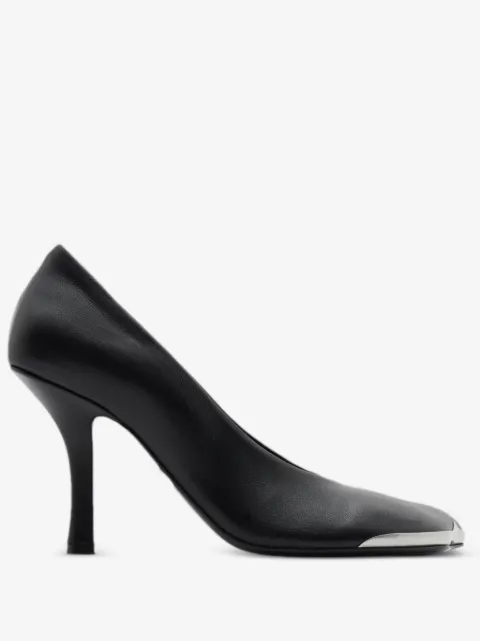Burberry Duck 90mm leather pumps