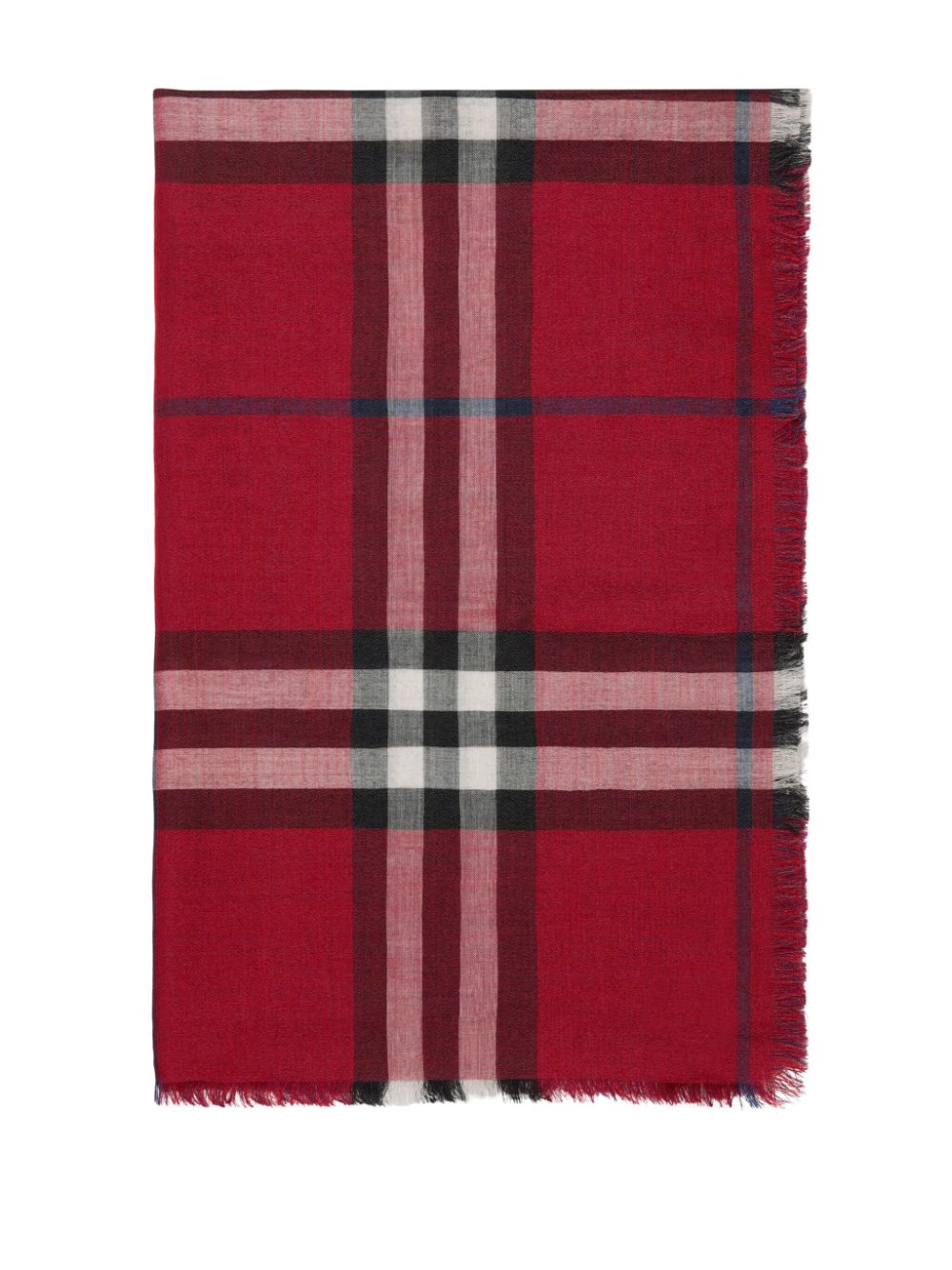 Burberry reversible checked scarf - Rood