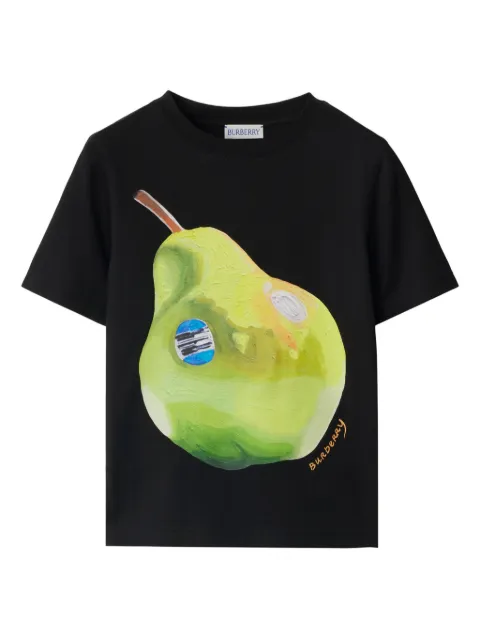 Burberry Kids Camiseta de algodão