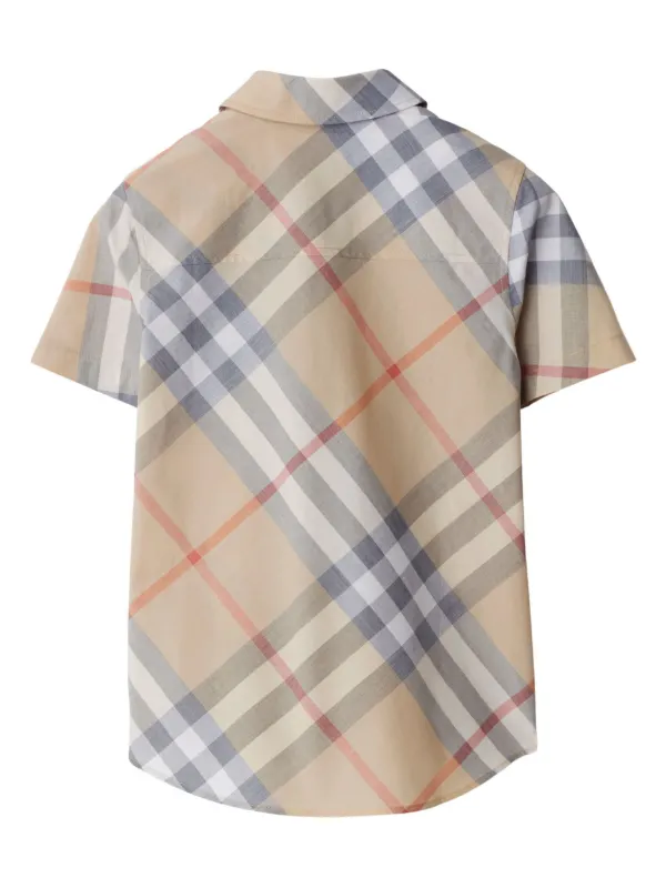 Burberry boys check shirt hotsell