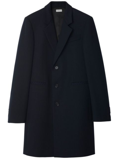 Burberry single-breasted wool coat Men