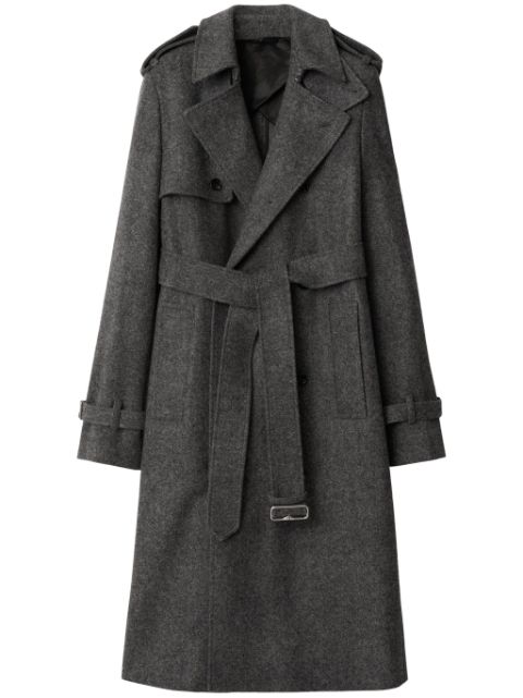 Burberry belted wool trench coat Women