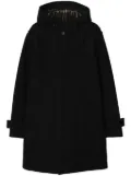 Burberry hooded wool coat - Black