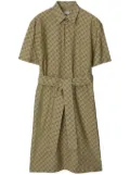 Burberry checked cotton shirtdress - Green