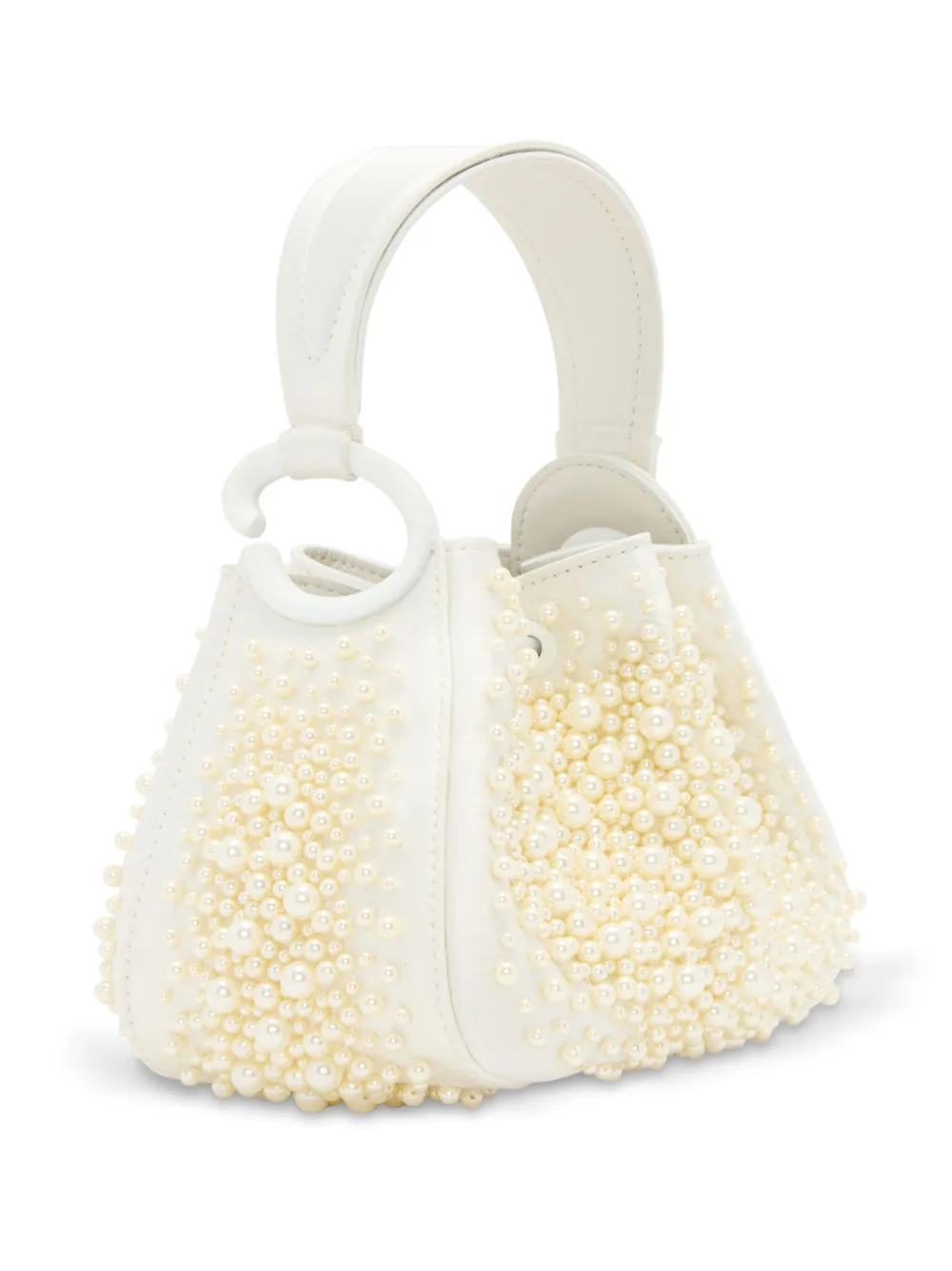 Oscar de la Renta Leren tas Beige