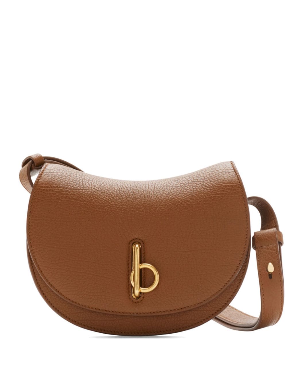 Burberry Rocking Horse Leather Crossbody Bag In Brown