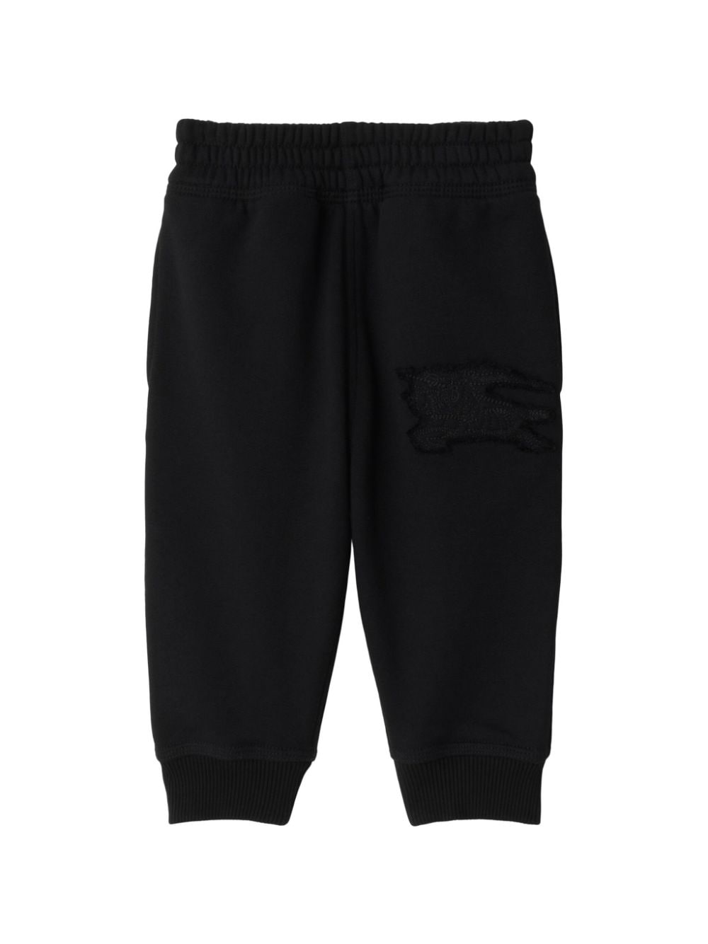 Burberry Babies' Ekd-embroidered Track Trousers In Black