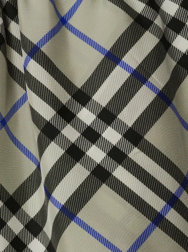 Burberry ショートパンツ　ノバチェック Burberry ノバチェック シルクショートパンツ | グリーン
