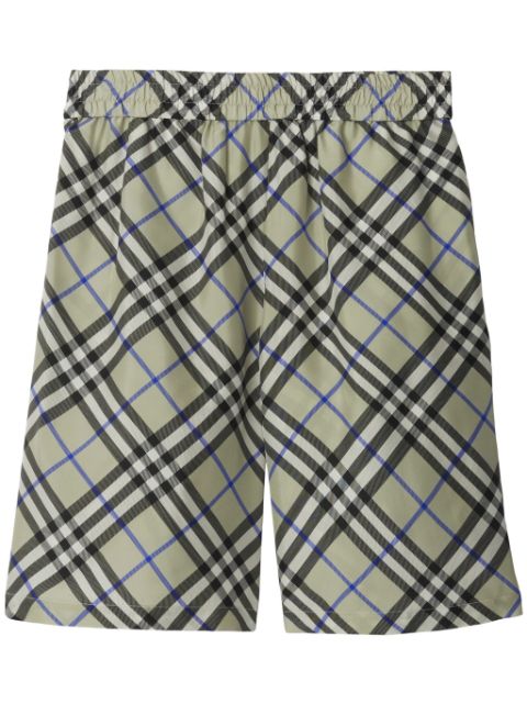 Burberry Nova Check silk shorts Men