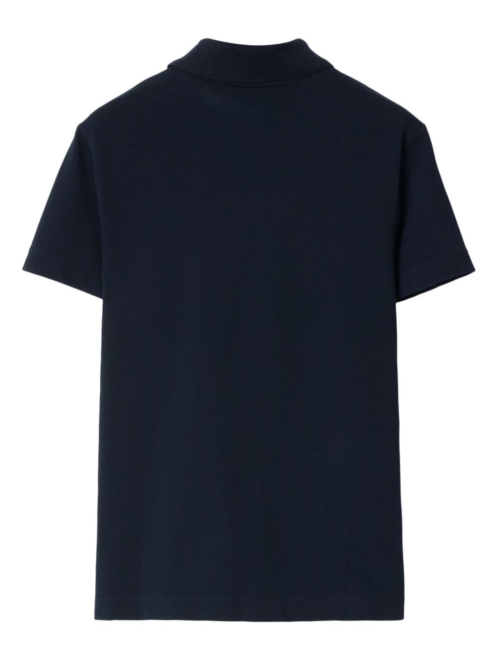 Shop Burberry Ekd Cotton Polo Shirt In Blue