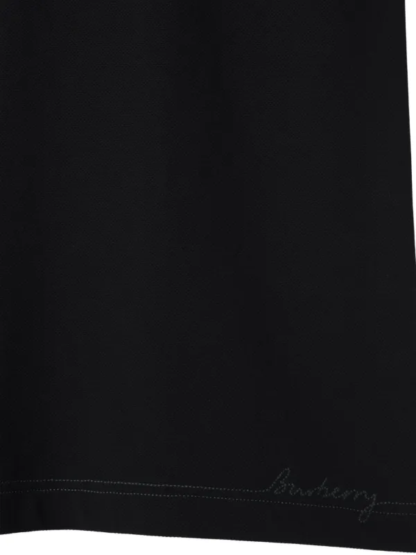 Burberry logo-embroidered Cotton Polo Shirt | Black | FARFETCH Burberry logo-embroidered Cotton Polo Shirt | Black | FARFETCH