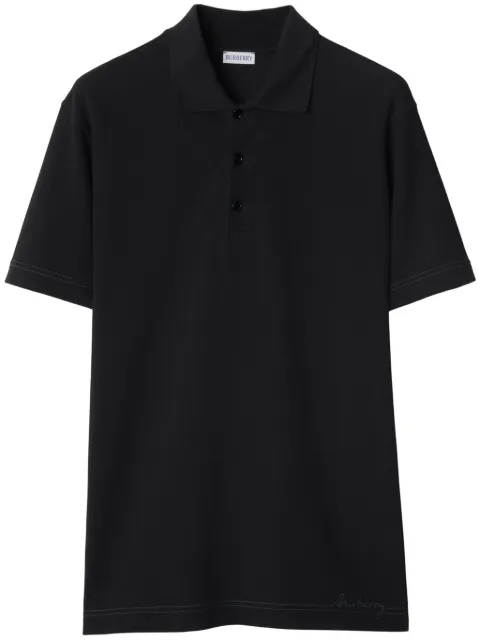 Burberry Polo con ricamo
