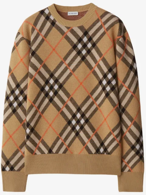 Burberry Check long-sleeve sweatshirt
