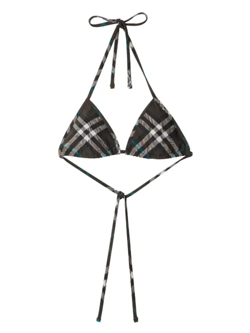 Haut de bikini à carreaux - Burberry - Modalova