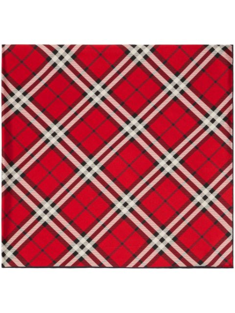 Burberry checked silk scarf Women