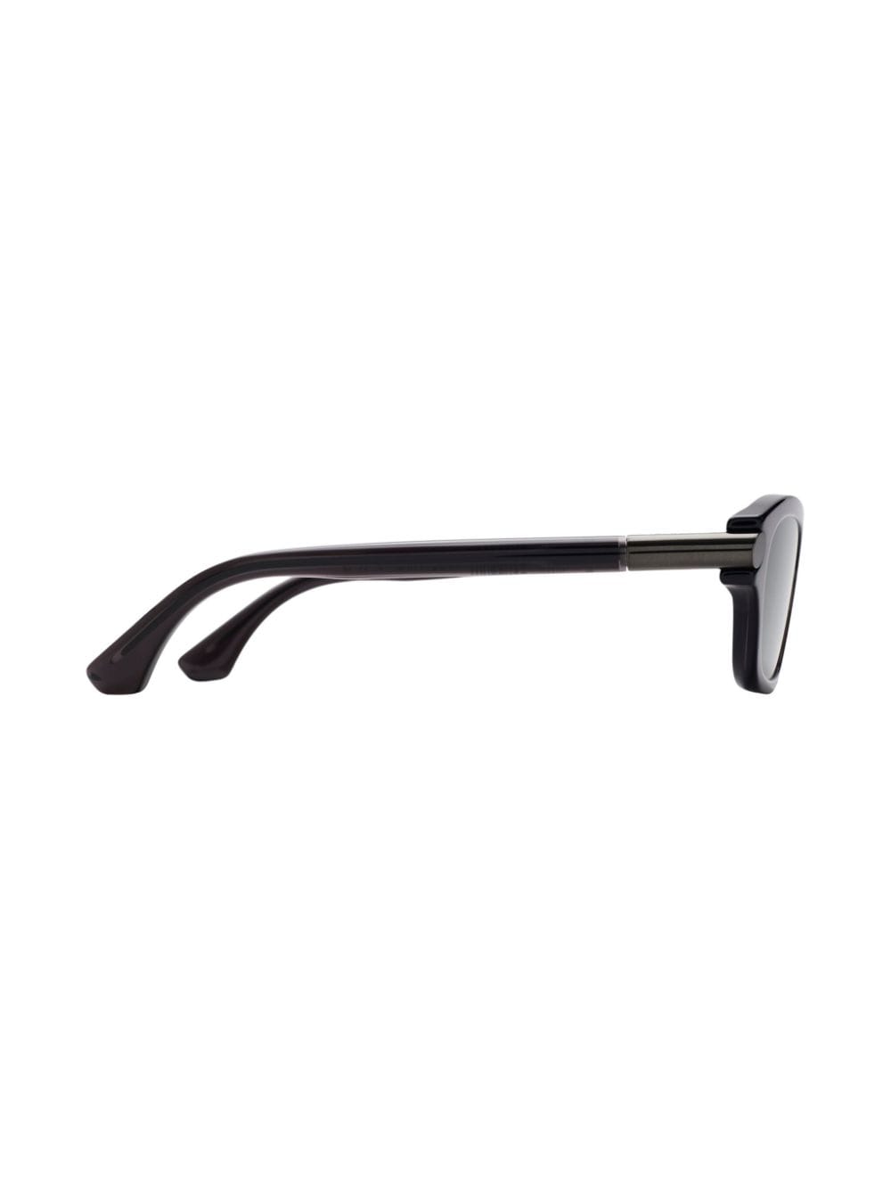 Burberry logo-engraved wayfarer-frame sunglasses - Zwart