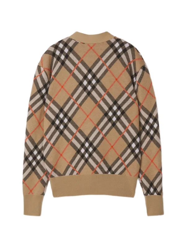 Burberry Checked Cardigan | Brown | FARFETCH