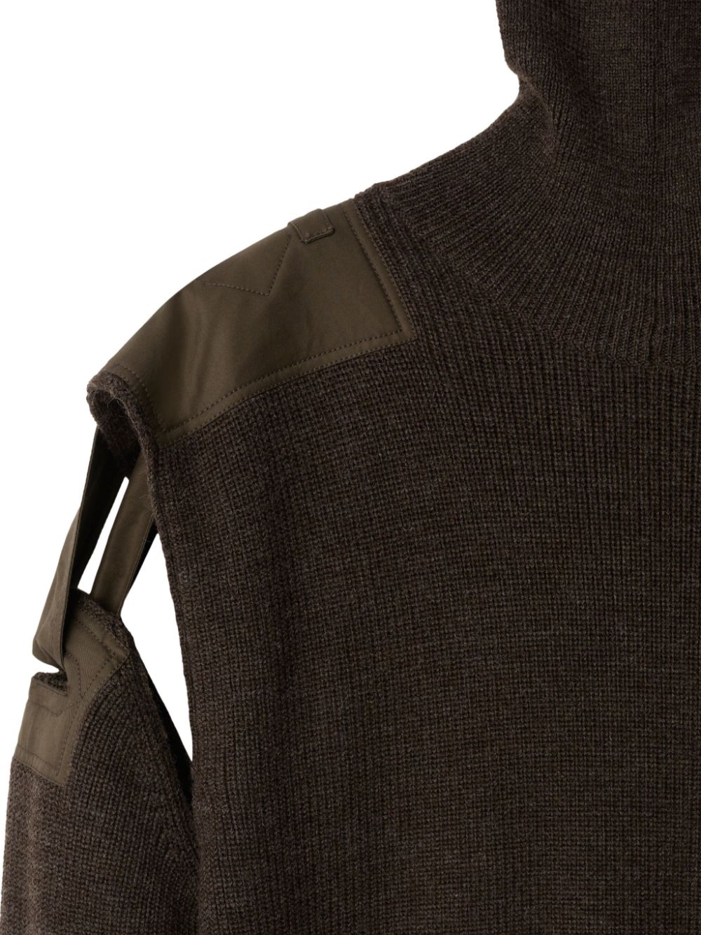 Burberry detachable-sleeve wool jumper Men