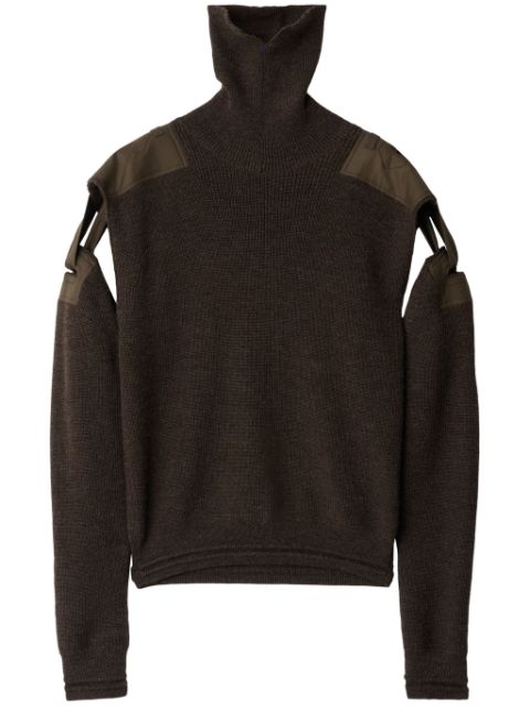 Burberry detachable-sleeve wool jumper Men