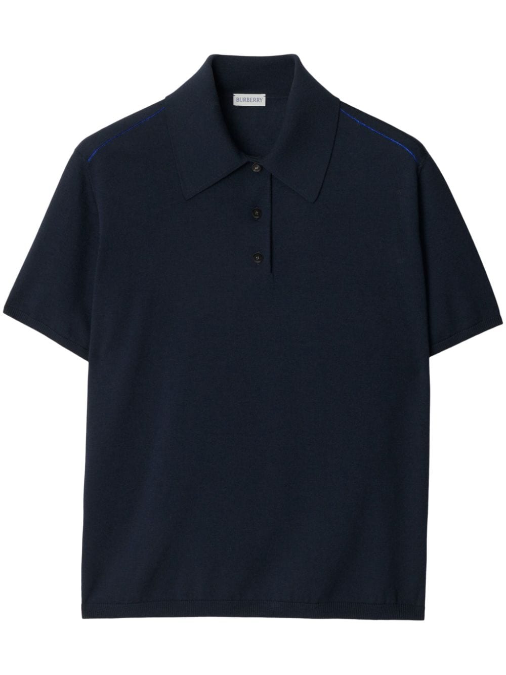 Burberry Short-sleeve Polo Shirt In Blue