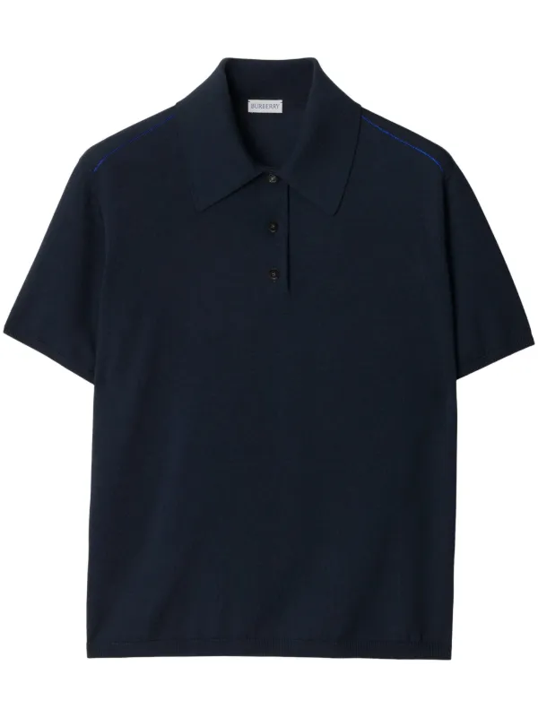 Burberry short sleeve Polo Shirt Blue FARFETCH IE