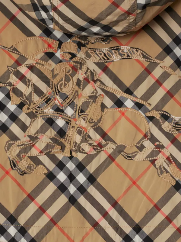 Burberry Nova Check Hooded Coat | Neutrals | FARFETCH