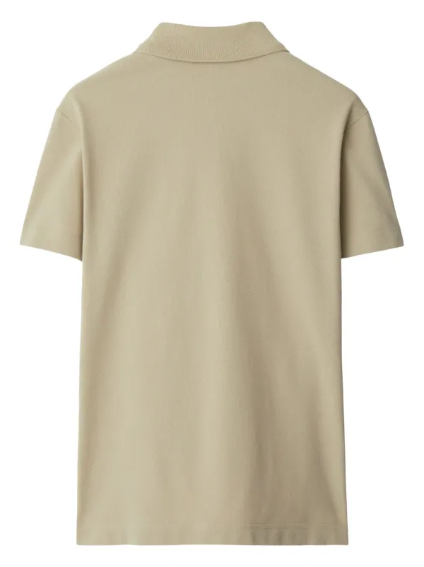 BURBERRY EKD モチフ シッフアッフ トロストリンク フテ Burberry EKD-embroidered Polo Shirt | Neutrals | FARFETCH