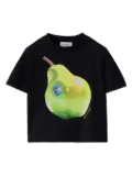 Burberry Kids Pear-print cotton T-shirt - Black