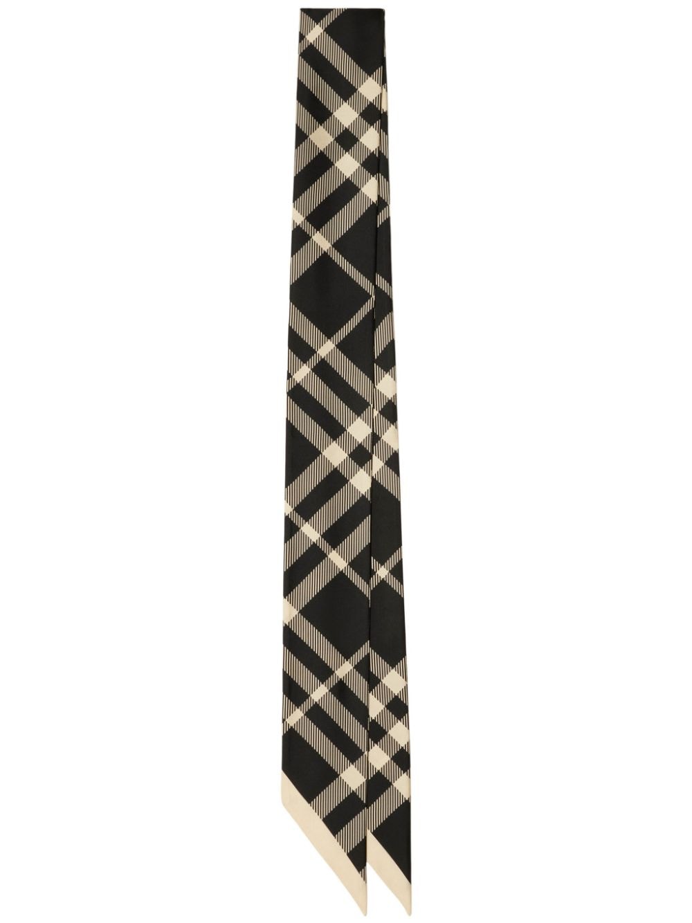 Burberry Nova Check zijden sjaal Zwart