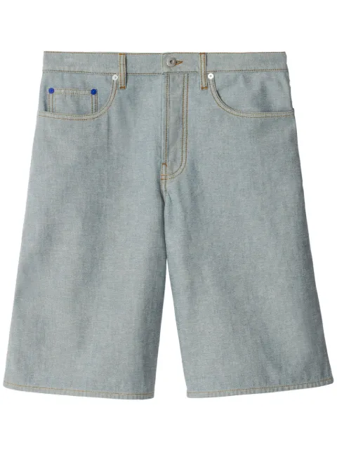 Burberry EKD denim embroidered shorts