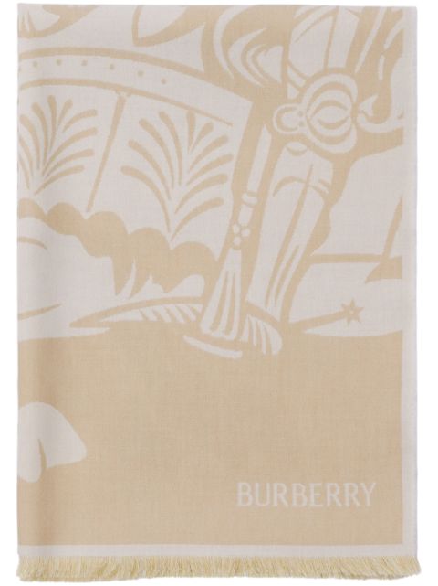 Burberry EKD frayed scarf Men