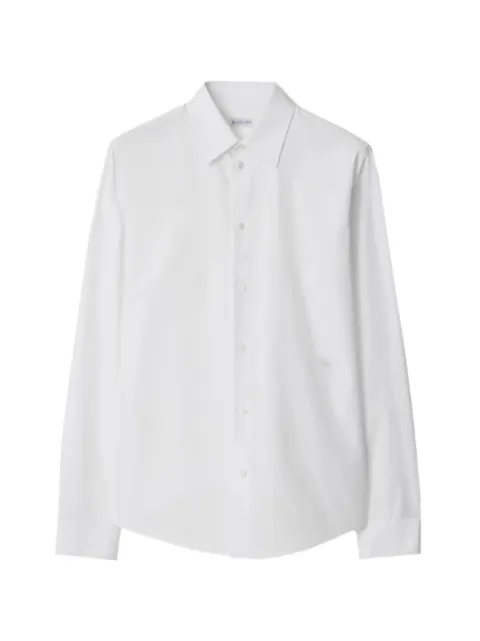 Burberry EKD-embroidered cotton shirt
