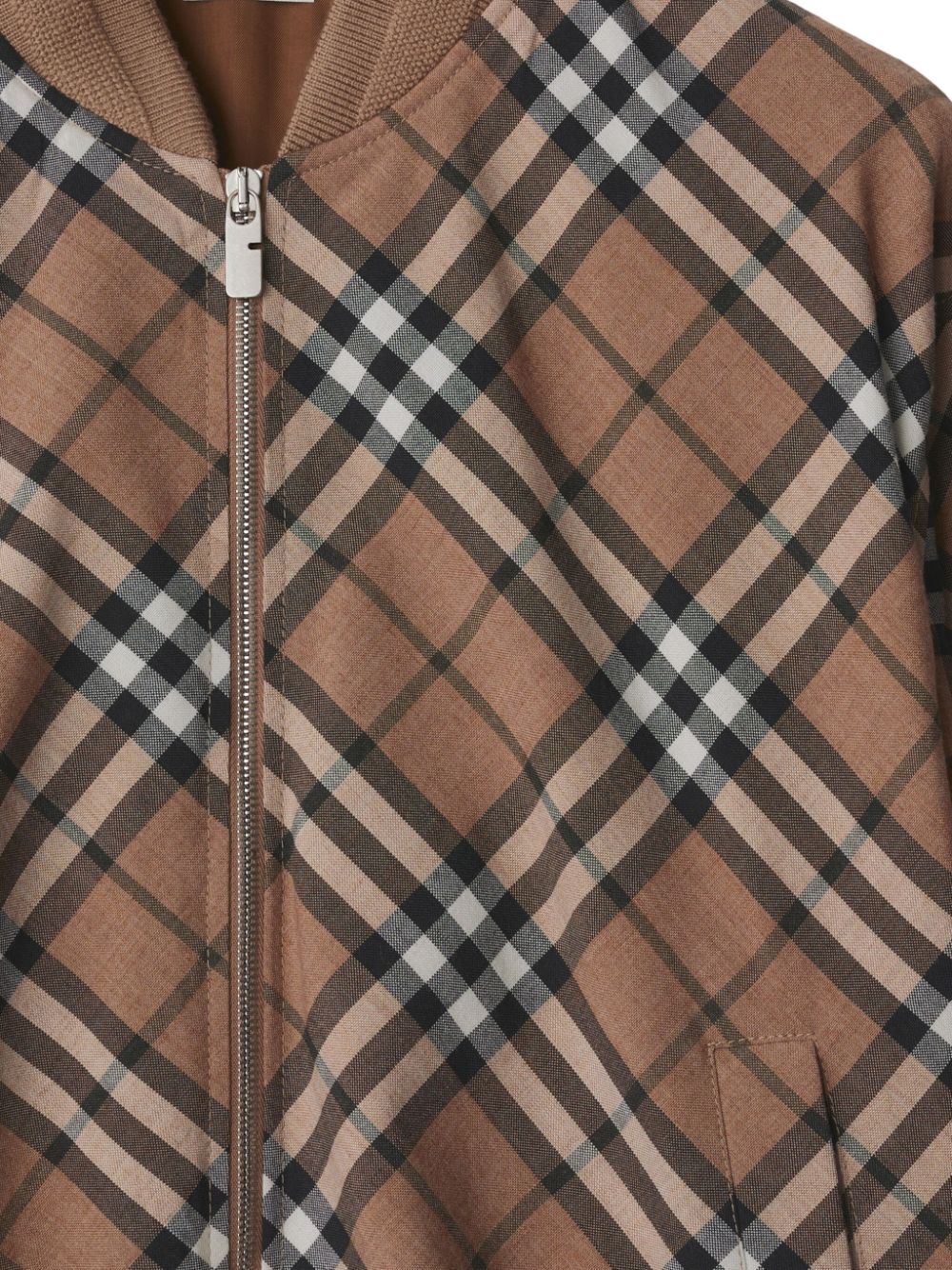 Affordable Burberry Vintage Check zip-up bomber jacket Men