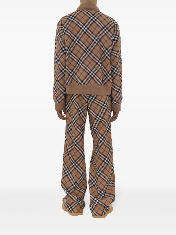 Burberry Vintage Check zip-up Bomber Jacket | Neutrals