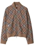 Burberry Vintage Check zip-up bomber jacket - Neutrals